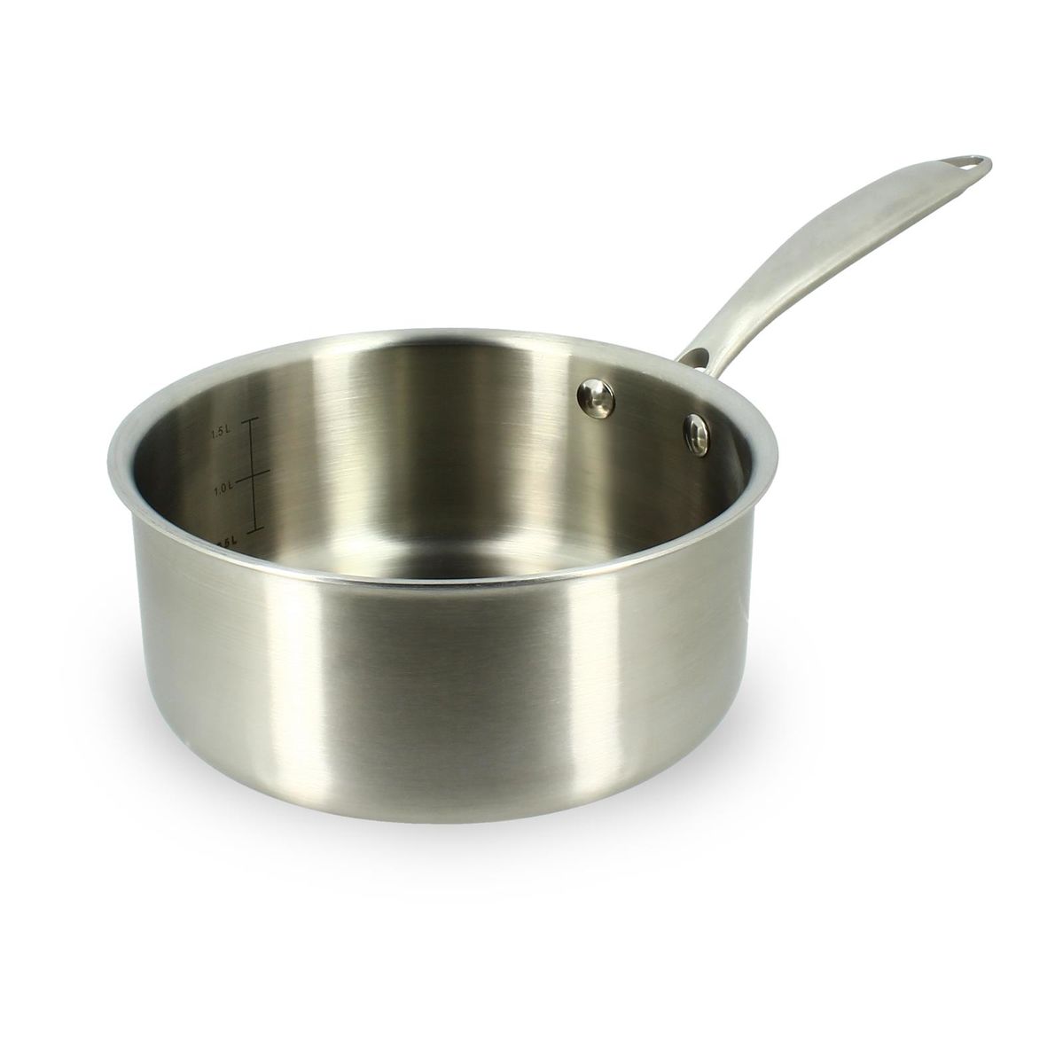 Casserole Triply en acier inoxydable 18cm sans PFAS - Menastyl