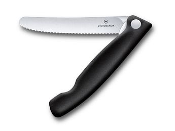 Achat en ligne Couteau office pliant Swissclassic 11cm noir à dents - Victorinox