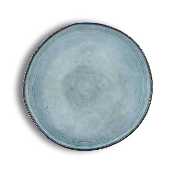 Assiette gourmet 24 cm Aronal en grés bleu - Ogo living