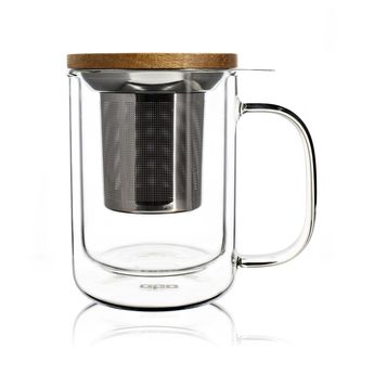 Achat en ligne Tisanière Gustave verre double paroi 350ml - Ogo living