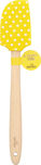 Spatule jaune à pois avec manche en bois 32.5 cm - Birkmann