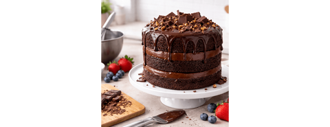 Grand Layer Cake au Chocolat Moelleux