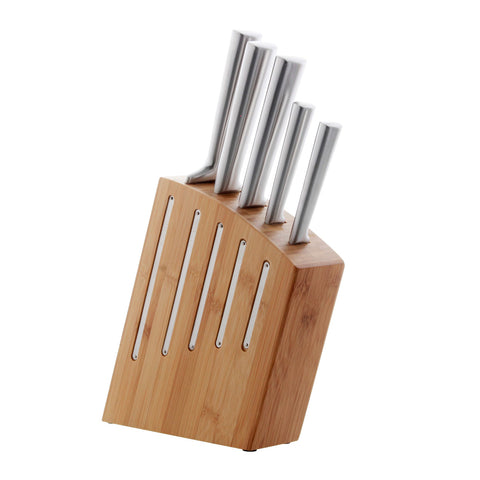 Bloc de 5 couteaux inox Kimono bambou - Jean Dubost