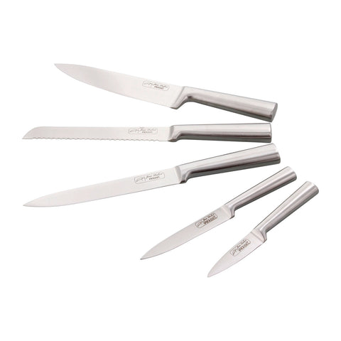 Bloc de 5 couteaux inox Kimono bambou - Jean Dubost