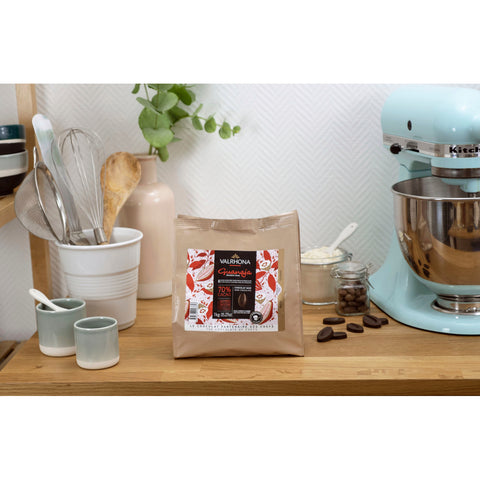 Chocolat à pâtisser noir Guanaja 70% 1 kg - Valrhona