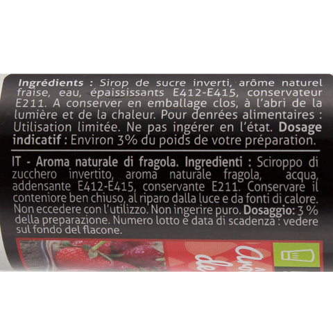 Arôme alimentaire naturel de Fraise 50 ml - Patisdécor
