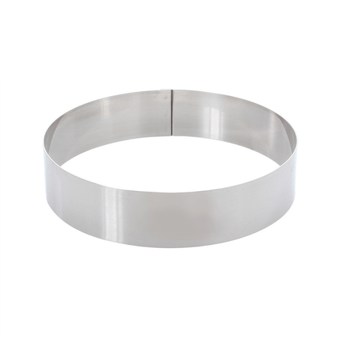 Cercle à mousse en inox 4/6 parts 20 cm - Alice Délice