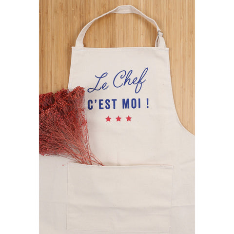 Tablier "le chef c'est moi" - Tissage de l´ouest