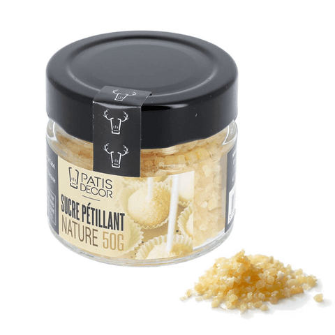 Sucre pétillant nature 50 gr - Patisdécor