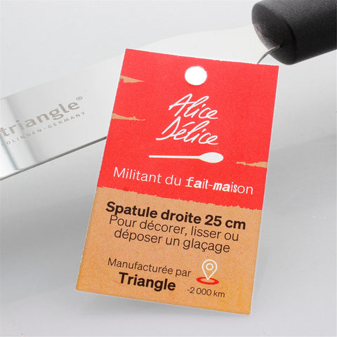 Spatule droite en inox 25 cm - Alice Délice