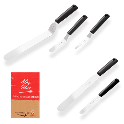 Spatule droite en inox 25 cm - Alice Délice
