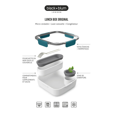 Lunch box Original olive 5.5 x 20 cm - Black & Blum