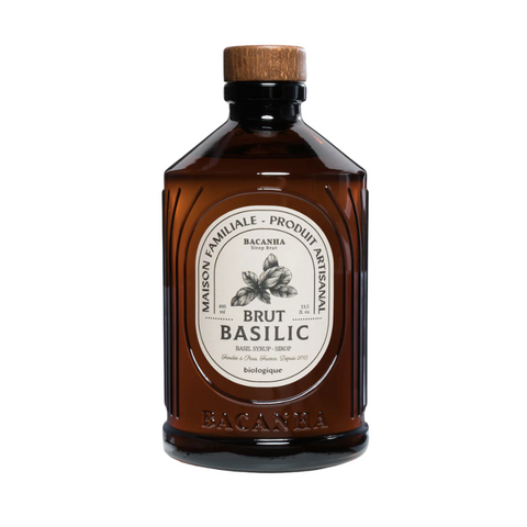 Sirop Basilic bio 400 ml Brut - Bacanha