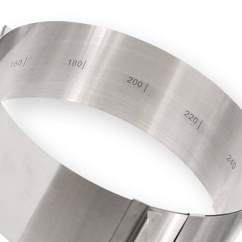 Cercle extensible en inox de 16 à 30 cm - Alice Délice