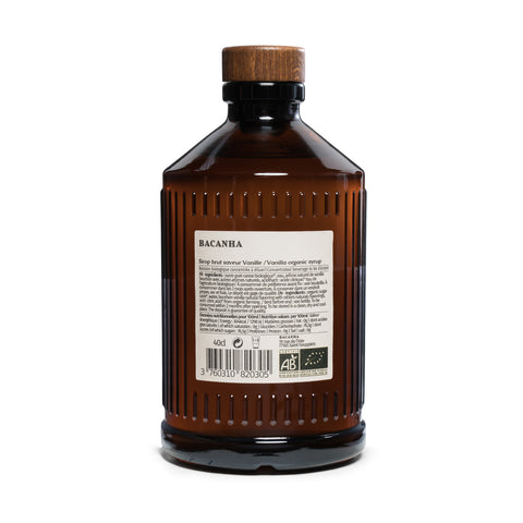 Sirop Vanille bio 400 ml Brut - Bacanha