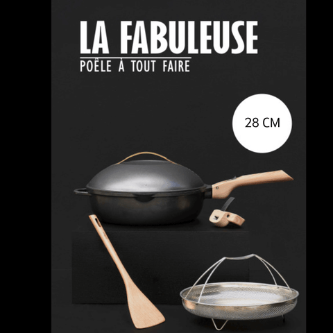 Poêle 8 en 1 La Fabuleuse 28 cm Météore sans PFAS - Cookut