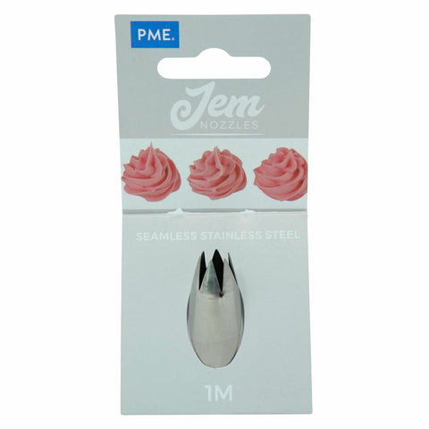 Douille en inox : cannelée étoile 14 mm  1M - PME