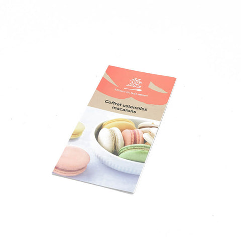 Coffret macarons : 2 tapis 28 empreintes macaron, 1 douille