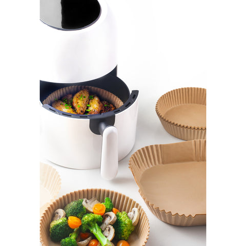 50 moules en papier pour airfryer carrés 20 cm - Ibili
