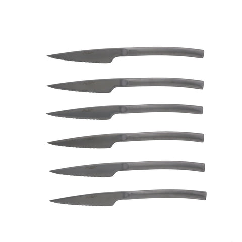 Set de 6 couteaux steak inox Alto - Jean Dubost