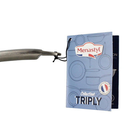 Wok inox sans PFAS Triply 28 cm - Menastyl