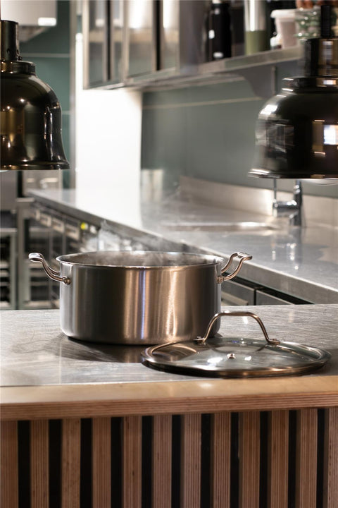 Faitout inox triply 24 cm sans PFAS - Ménastyl
