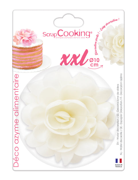 Fleur azyme blanche XXL 10 cm - Scrapcooking