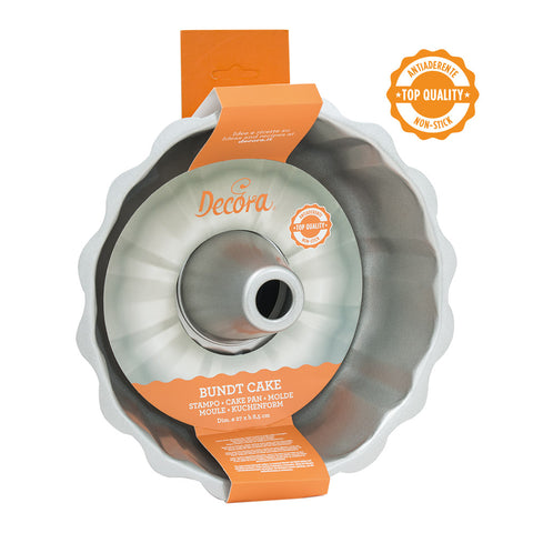 Moule à bundt cake en métal antiadhésif 27 x 8.5 cm - Decor