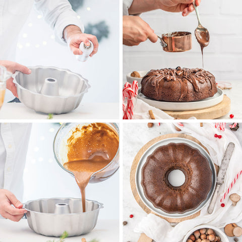 Moule à bundt cake en métal antiadhésif 27 x 8.5 cm - Decor