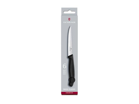 Coffret 6 couteaux steak manche noir - Victorinox