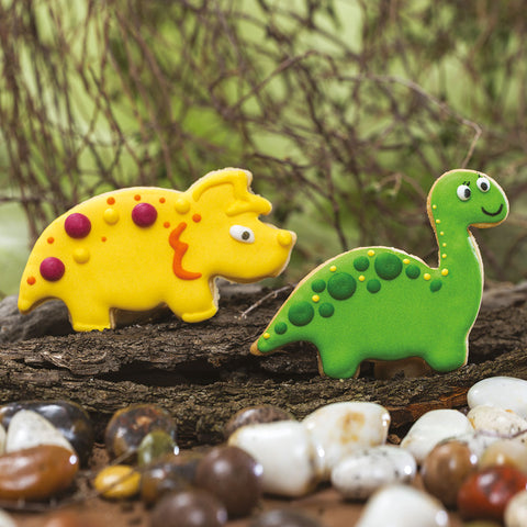 Kit 2 emporte-pièces en plastique : Dinosaure - Décora