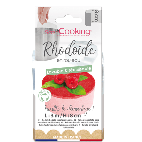 Ruban de rhodoïde 8 cm x 3 m - Scrapcooking
