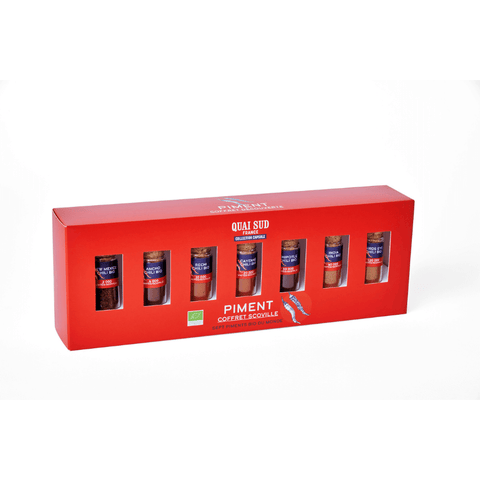 Coffret scoville 7 piments du monde bio - Quai Sud