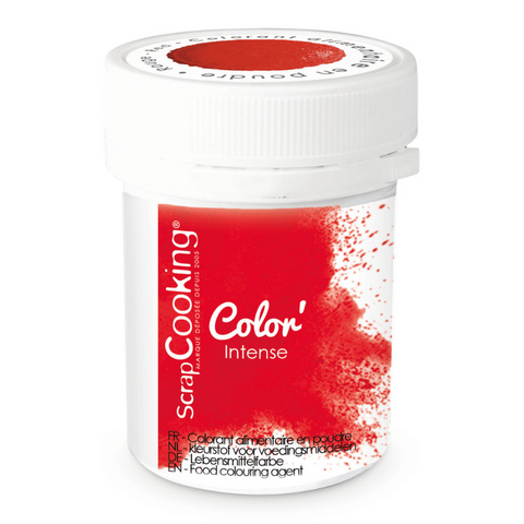 Colorant poudre hydrosoluble Rouge 5g - Scrapcooking