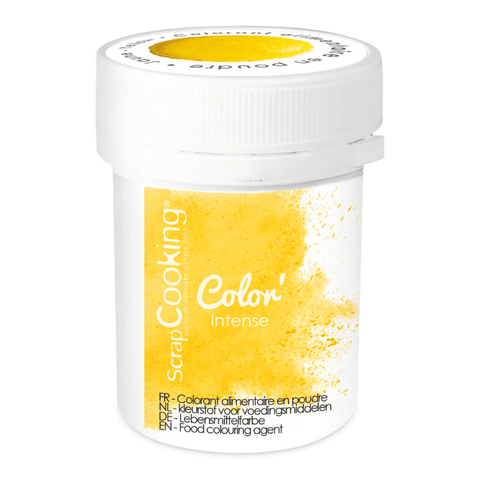 Colorant poudre hydrosoluble Jaune color 5g - Scrapcooking