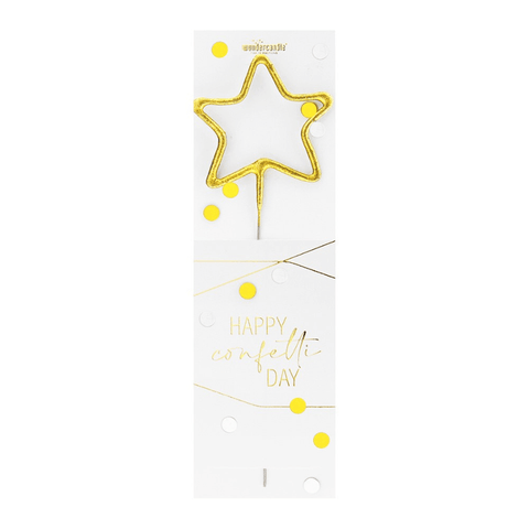 Bougie étoile Happy confetti - Wondercandle