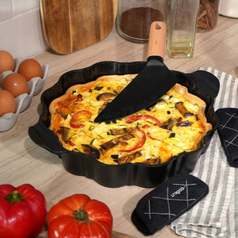 Plat à tarte sans PFAS graphite - Cookut