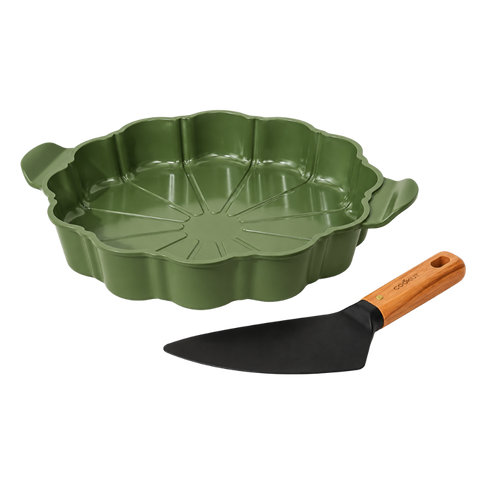 Plat à tarte sans PFAS fougère - Cookut