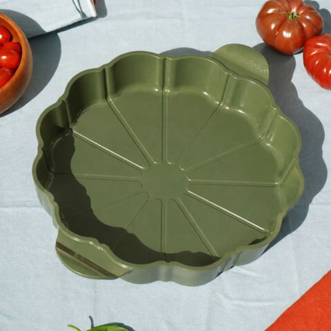 Plat à tarte sans PFAS fougère - Cookut