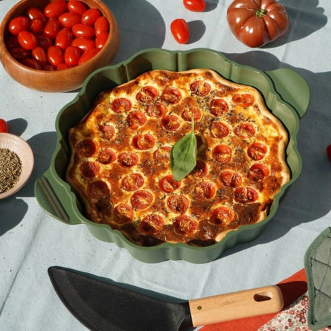 Plat à tarte sans PFAS fougère - Cookut